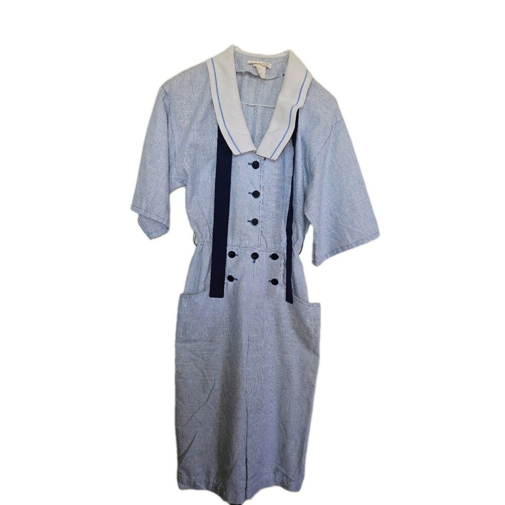 VTG California Girl by Petrina Aberle Women's Costal Jumpsuit One Piece, Size 8